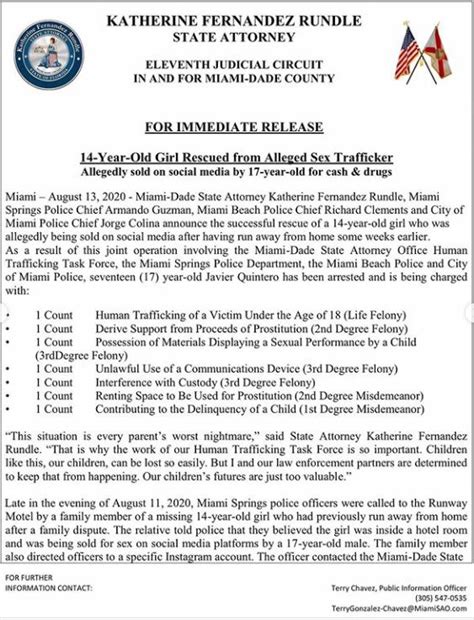 Year Old Girl Rescued From Alleged Sex Trafficker Miami Springs FL