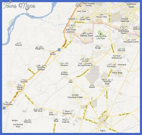 Lahore Metro Map - ToursMaps.com