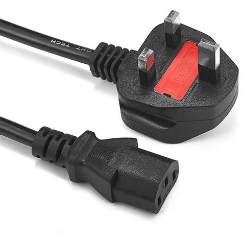 Alta 6ft Figure-8 UK Power Cord to 2 Prong Power Cord IEC C7 Non-Polarized w/ Fuse - Walmart.com ...