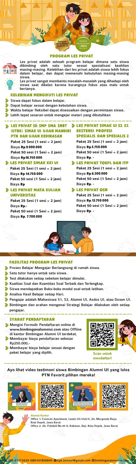 Les Privat Simak Ui S S Ekstensi Profesi Spesialis Dan Spesialis