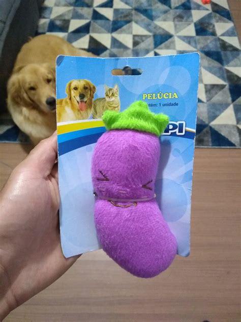 Pelúcia Berinjela pet Elo7 Produtos Especiais