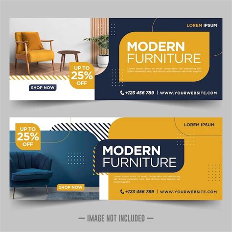 Premium Vector Furniture Sale Banner Design Template