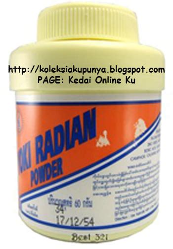 Wholesale N Retail Bedak Ruam Bayi Yoki Radian Powder