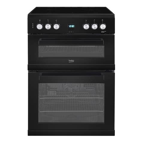 Beko Edc K Freestanding Cm Double Oven Electric Cooker In Black