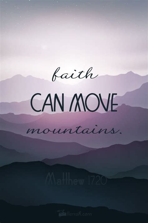 Faith Can Move Mountains!