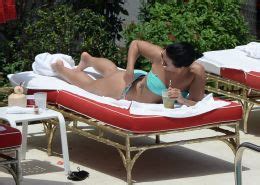 Demi Lovato Shows Off Her Ass In A Bright Blue Bikini Porn Pictures XXX Photos Sex Images