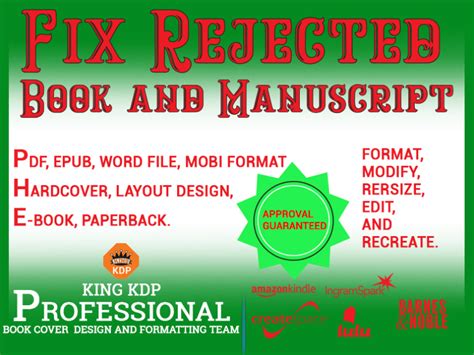 Fix Rejected Book Cover By King Kdp On Dribbble