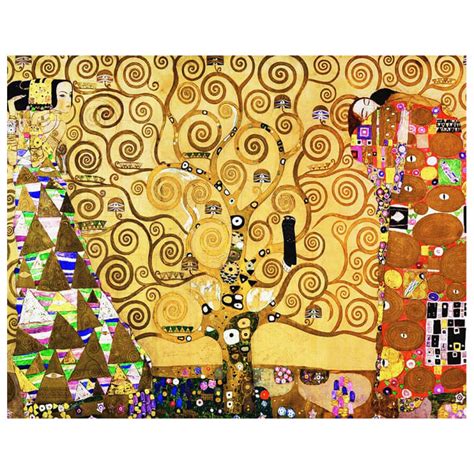 Cuadro lienzo El Árbol de la Vida Gustav Klimt cm 40x50