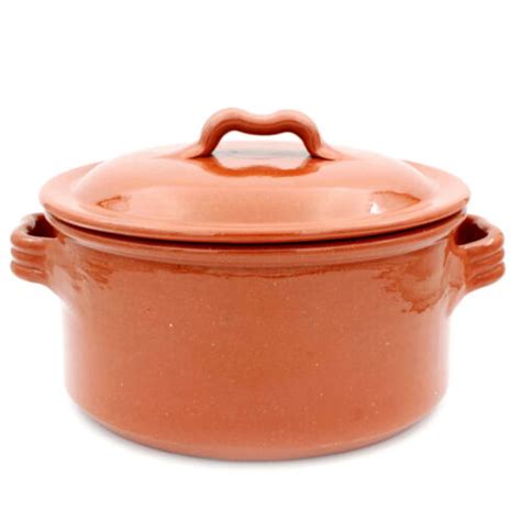 Traditional Portuguese Clay Terracotta Cazuela Cooking Pot With Lid Ebay