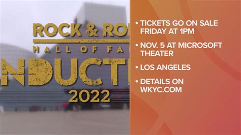 How to buy tickets for 2022 Rock and Roll Hall of Fame induction | wkyc.com