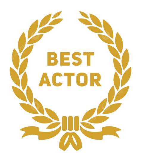 Best Award Vector Hd PNG Images, Best Actor Award Label, Golden, Art, Style PNG Image For Free ...