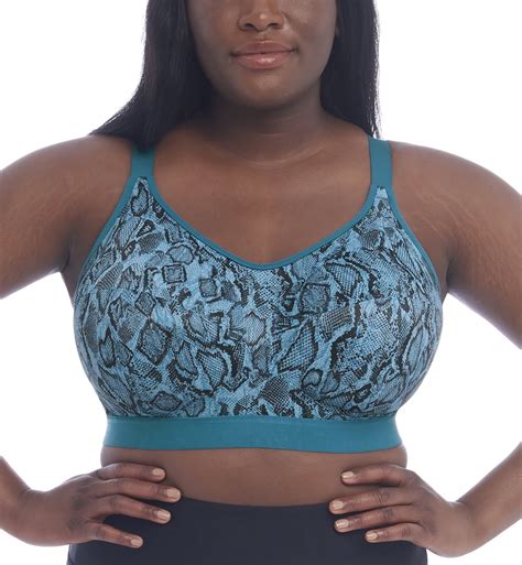 Goddess Non Wire Side Support Sports Bra 6912 44H Teal Walmart