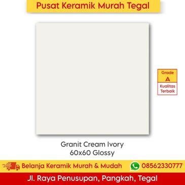 Granit Ceranosa Cs Gy Cream Polos Mengkilap