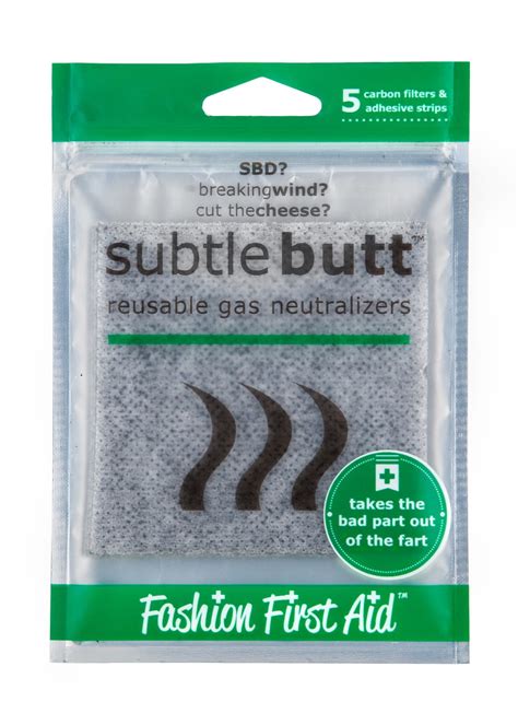 Subtle Butt Reusable Gas Neutralizers 5 Activated Carbon Filters