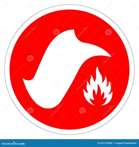 Fire Blanket Symbol Sign Vector Illustration Isolate On White