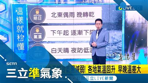 週末迎冷氣團轉 乾冷 平地入夜氣溫驟降 低溫恐下探11度 下週日各地氣溫回升 這天 東北季風再增強｜氣象老大 吳德榮｜【三立準氣象】20230105｜三立新聞台 Youtube