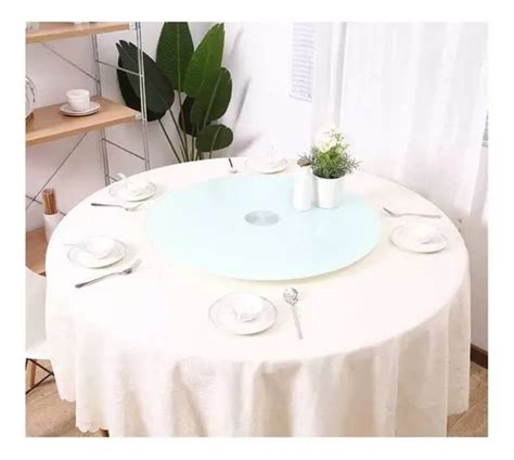 Charola Giratoria Lazy Susan De Vidrio Templado Mesa Cm En Venta En