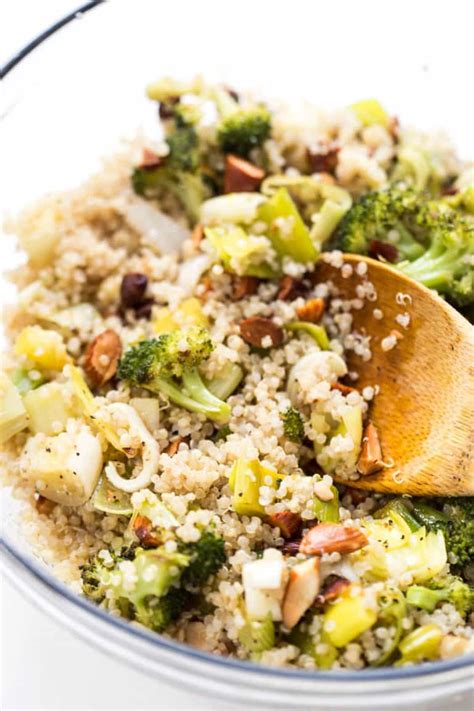 Roasted Leek Broccoli Quinoa Salad Simply Quinoa