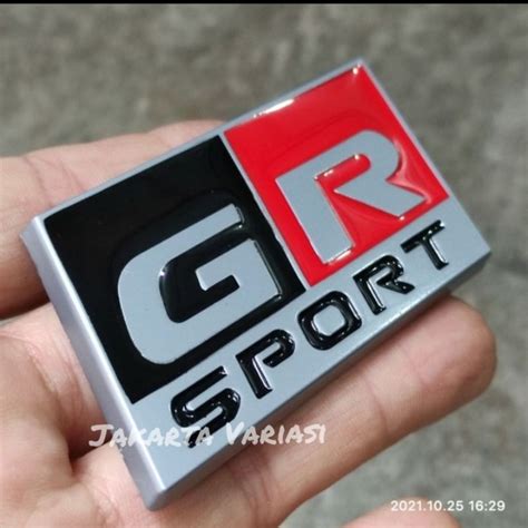 Jual Emblem GR Sport Tulisan GR Sporty Emblem Gazo Racing Sport