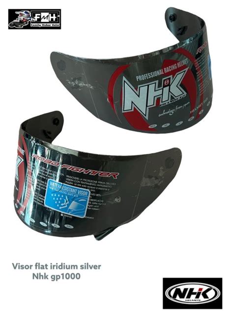 Kaca Helm Nhk Gp1000 Original Nhk Flat Visor Lazada Indonesia