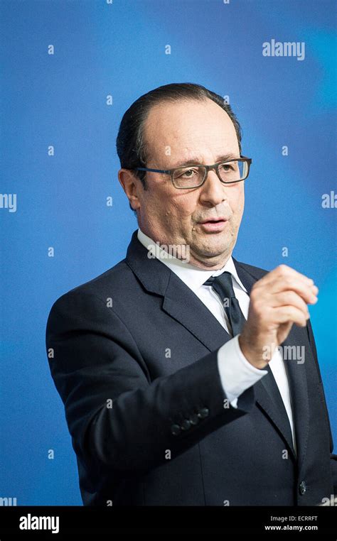 Brussels Bxl Belgium 18th Dec 2014 French President Francois