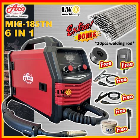 ACO MIG 185TN 3 In 1 MIG Gas Or Gas Less MIG Welding Machine MMA