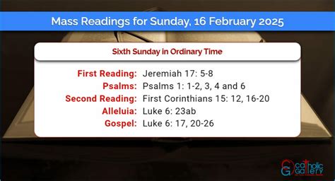 Daily Mass Readings For Sunday February Catholic Gallery