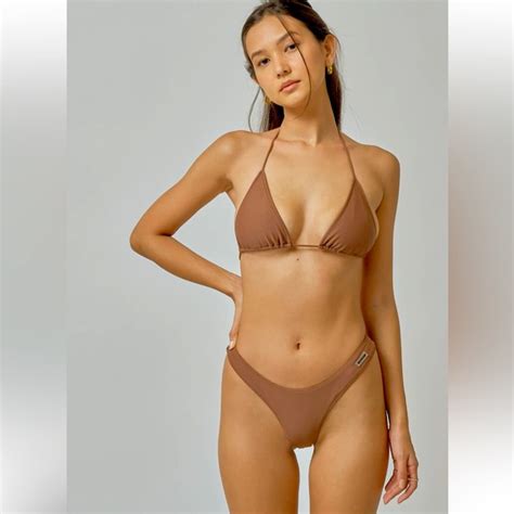 Blackbough Swim Blackbough Set Bikini Top And Bottom Cocoa Size L