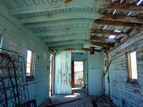 Inside the caboose: Rhyolite Ghost Town, Death Valley National Park ...