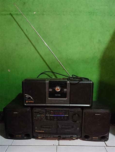 Tv Mini Compo Radio Kaset Elektronik Tv Perlengkapan Hiburan Di