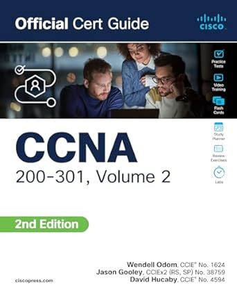 Amazon CCNA 200 301 Official Cert Guide Volume 2 EBook Odom