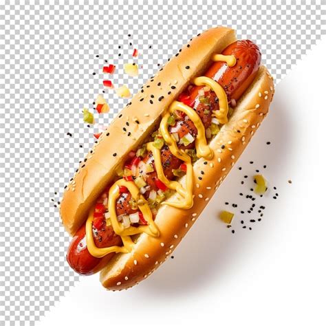 Delicioso Cachorro Quente Isolado Em Fundo Transparente PSD Premium