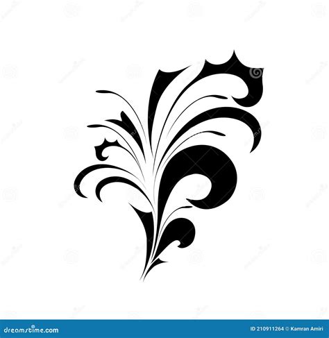 Tribal Tattoo Collage Flourish Vector Design Elements Elegant Floral