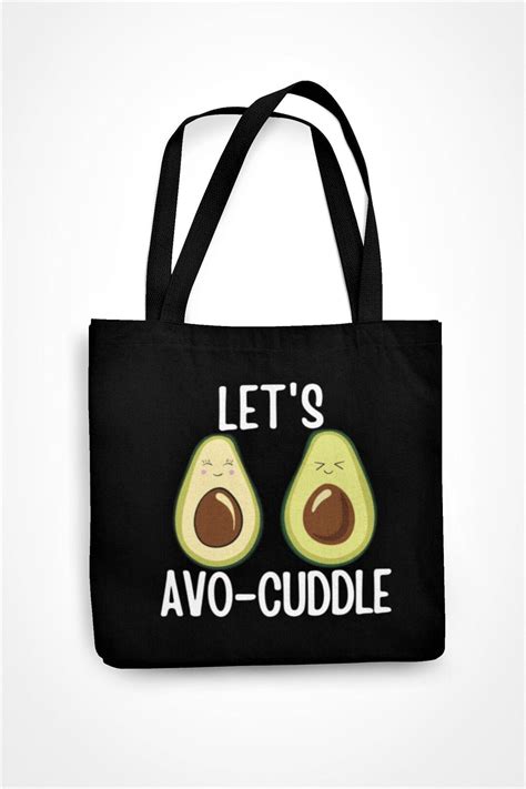 Let S Avo Cuddle Tote Bag Shopping Reusable Cute Valentines Anniversary