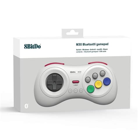 8Bitdo M30 Bluetooth Controller for Switch, Windows and Android, 6 ...