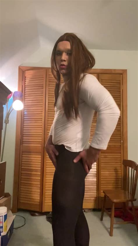 Gay Crossdresser David New Wig AShemaletube
