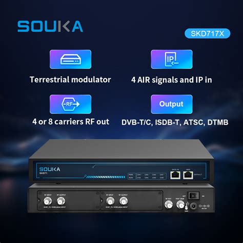 FTA Air Signal To RF Digital Modulator CATV System Digital Headend