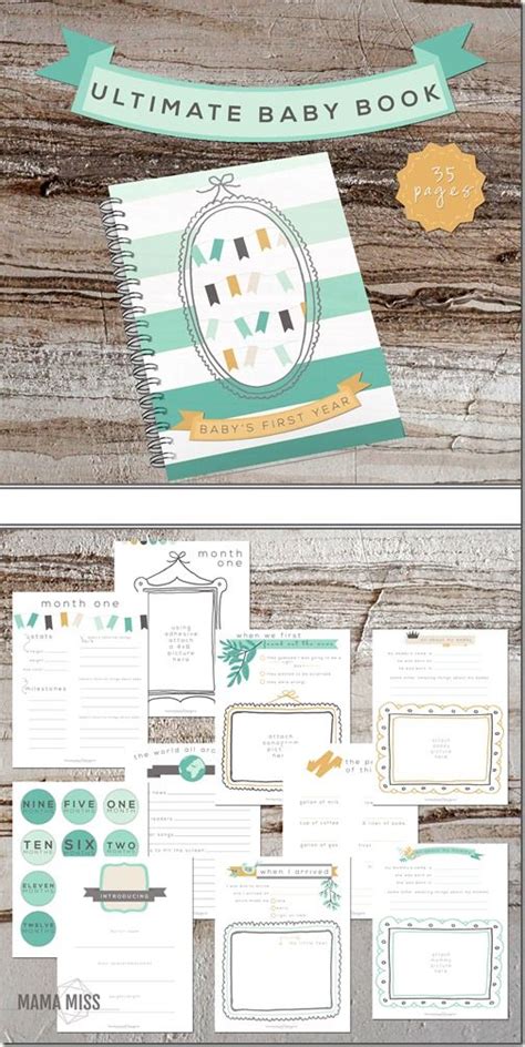 Printable baby book pages free download – Artofit