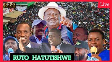 Ruto Utajua Matiangi Ni Nani Heavy Uhuru Raila In Kisii Azimio