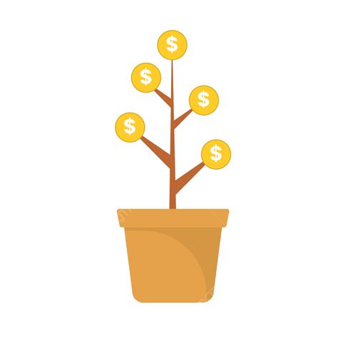 Money Plant Vector Hd PNG Images Money Plant Icon Illustration Money