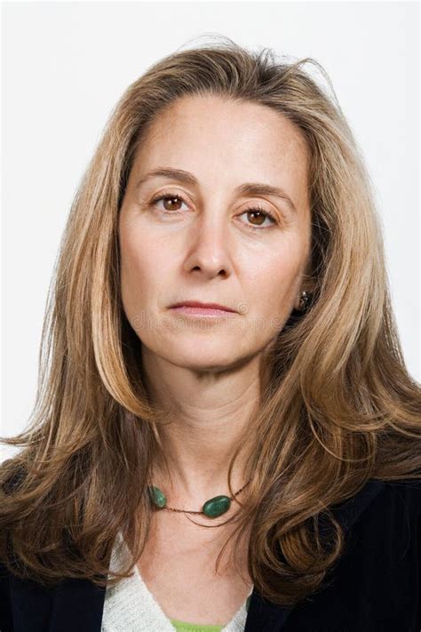 Portrait Of Mature Adult Woman Stock Image Image Of Charming