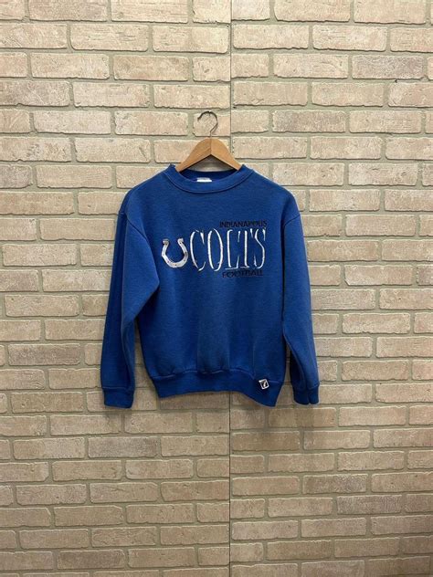 Vintage logo 7 Indianapolis colts sweatshirt Size S - Depop