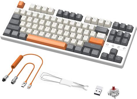 Ziyou Lang K Tkl Hot Swappable Wireless Mechanical Gaming Keyboard With Custom Coiled Usb C