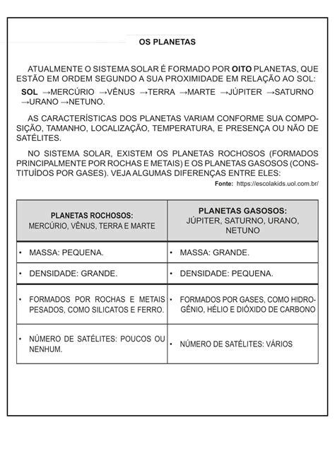 Sistema Solar 3 Ano Fundamental - 7