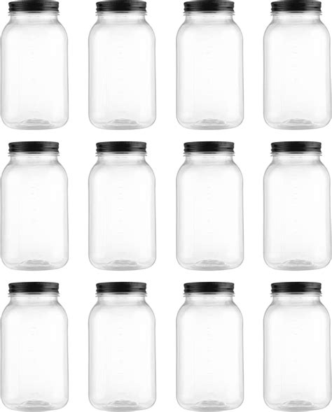 Amazon Novelinks Oz Clear Plastic Mason Jars With Lids