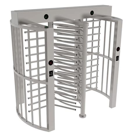 Access Control Full Height Turnstile Barrier Gate With RFID Qr Code And