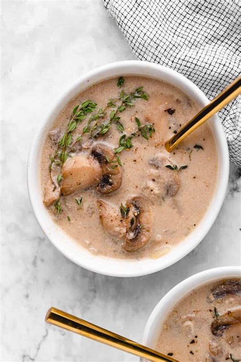 Creamy Mushroom Soup Jessica In The Kitchen