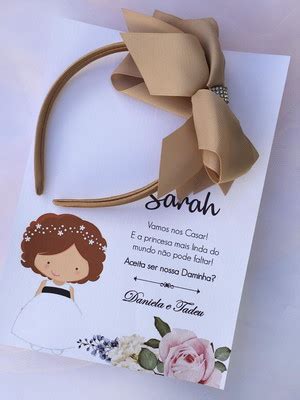 Convite Daminha Nude Elo7 Produtos Especiais