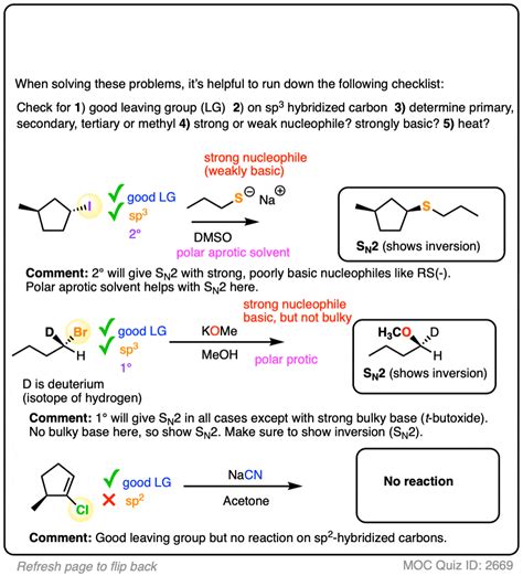 Sn1 Sn2 E1 E2 Practice Problems Master Organic Chemistry