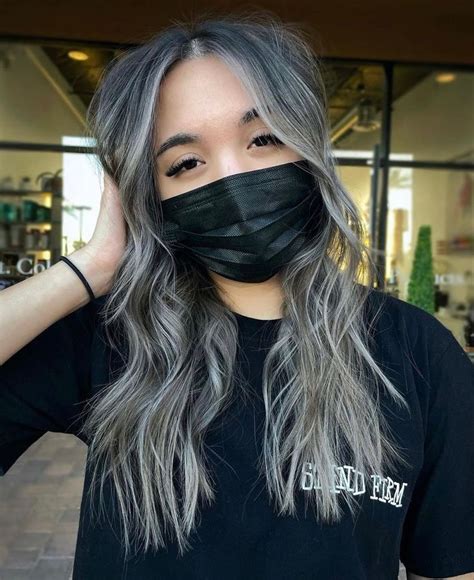 Ashy Blonde Balayage By Kayla At SalonX Dark Hair With Highlights Light Hair Color Gray Hair